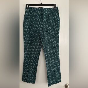 Anthropologie Blue Dress Pants with Textured Pattern